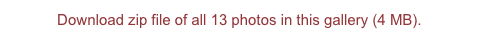 Download zip file of all 13 photos in this gallery (4 MB).